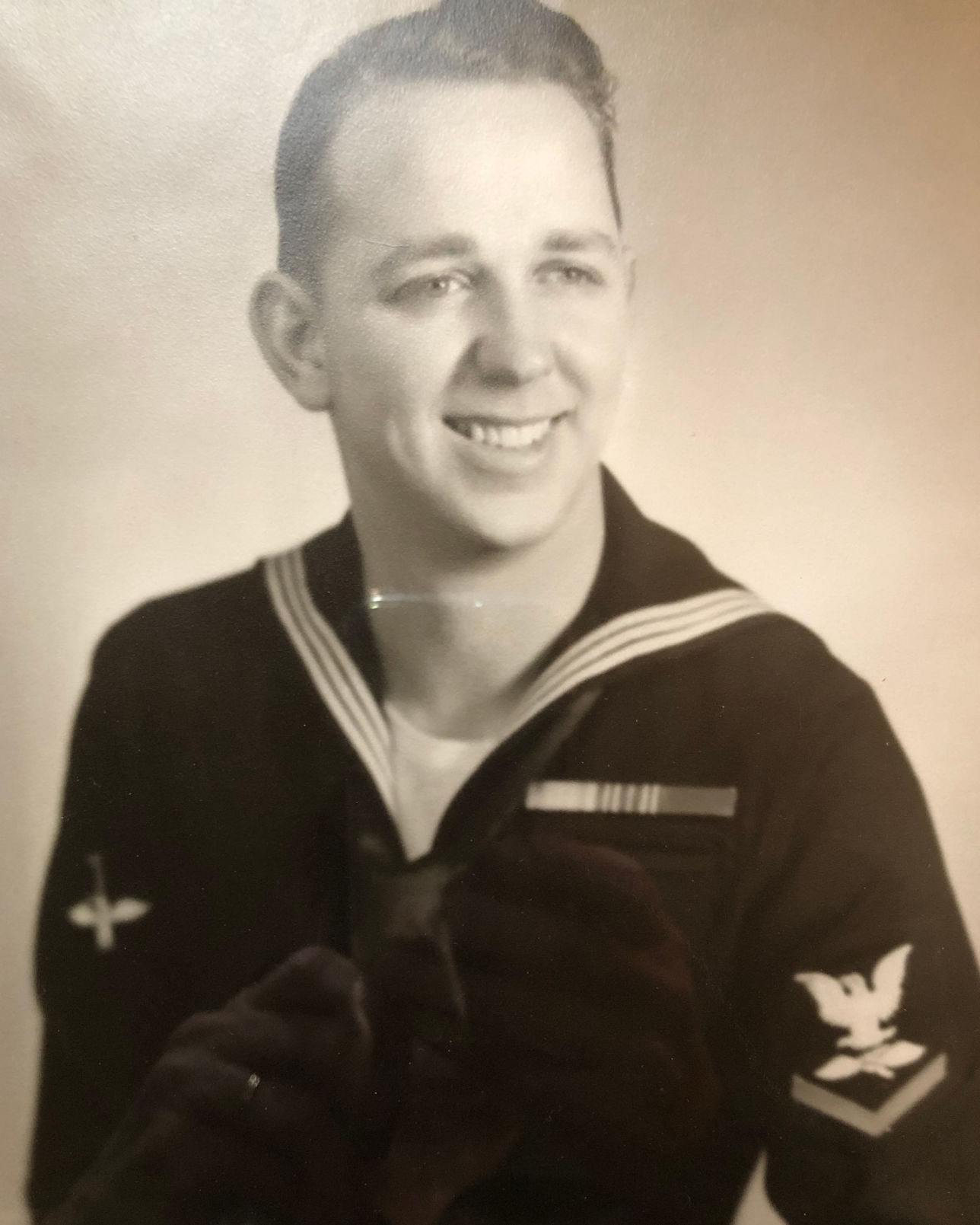 Jon Browne in the Navy at age 17